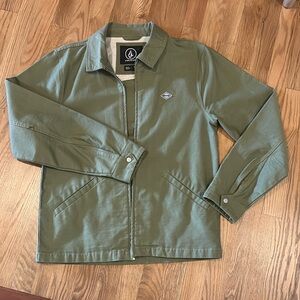 Volcom Olive logo zip jacket
